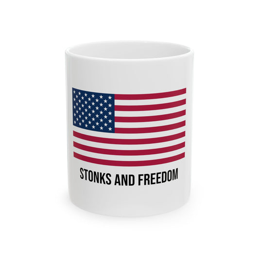STONKS AND FREEDOM Mug 11oz